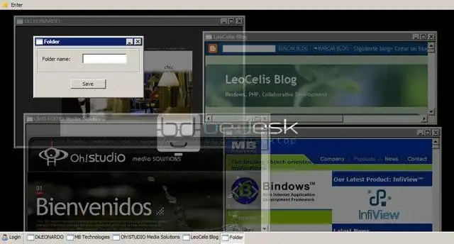 Download web tool or web app BeDesk WebOS Open Source