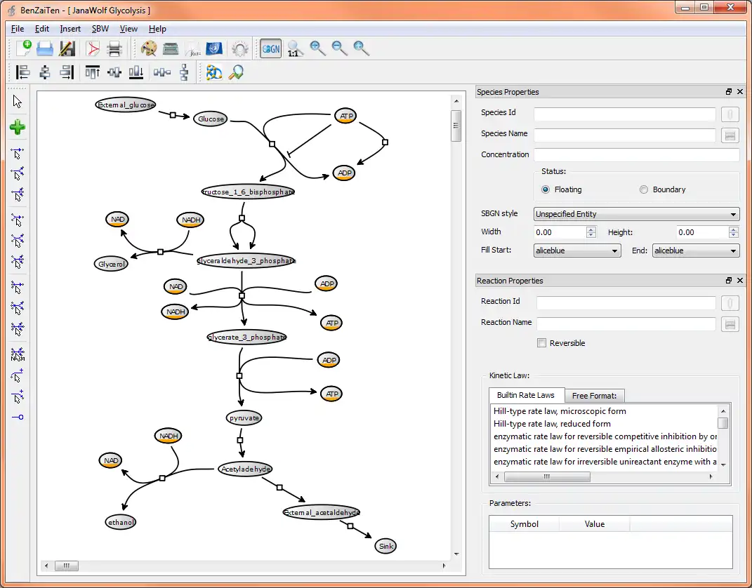 Download web tool or web app Ben(Zai)Ten - visual modeling editor