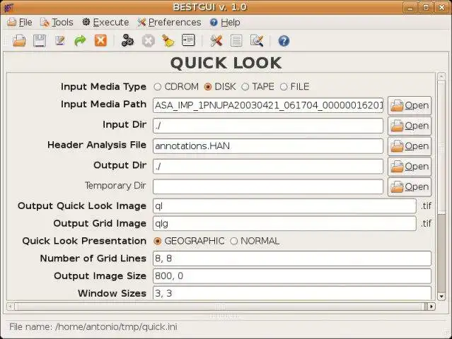Download web tool or web app bestgui to run in Windows online over Linux online
