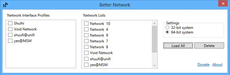 Download webtool of webapp Better Network