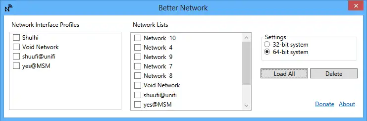 Muat turun alat web atau aplikasi web Better Network