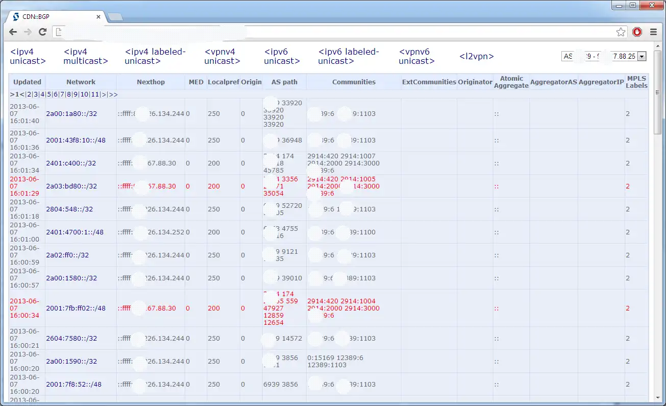 Descargue la herramienta web o la aplicación web BGP History logger