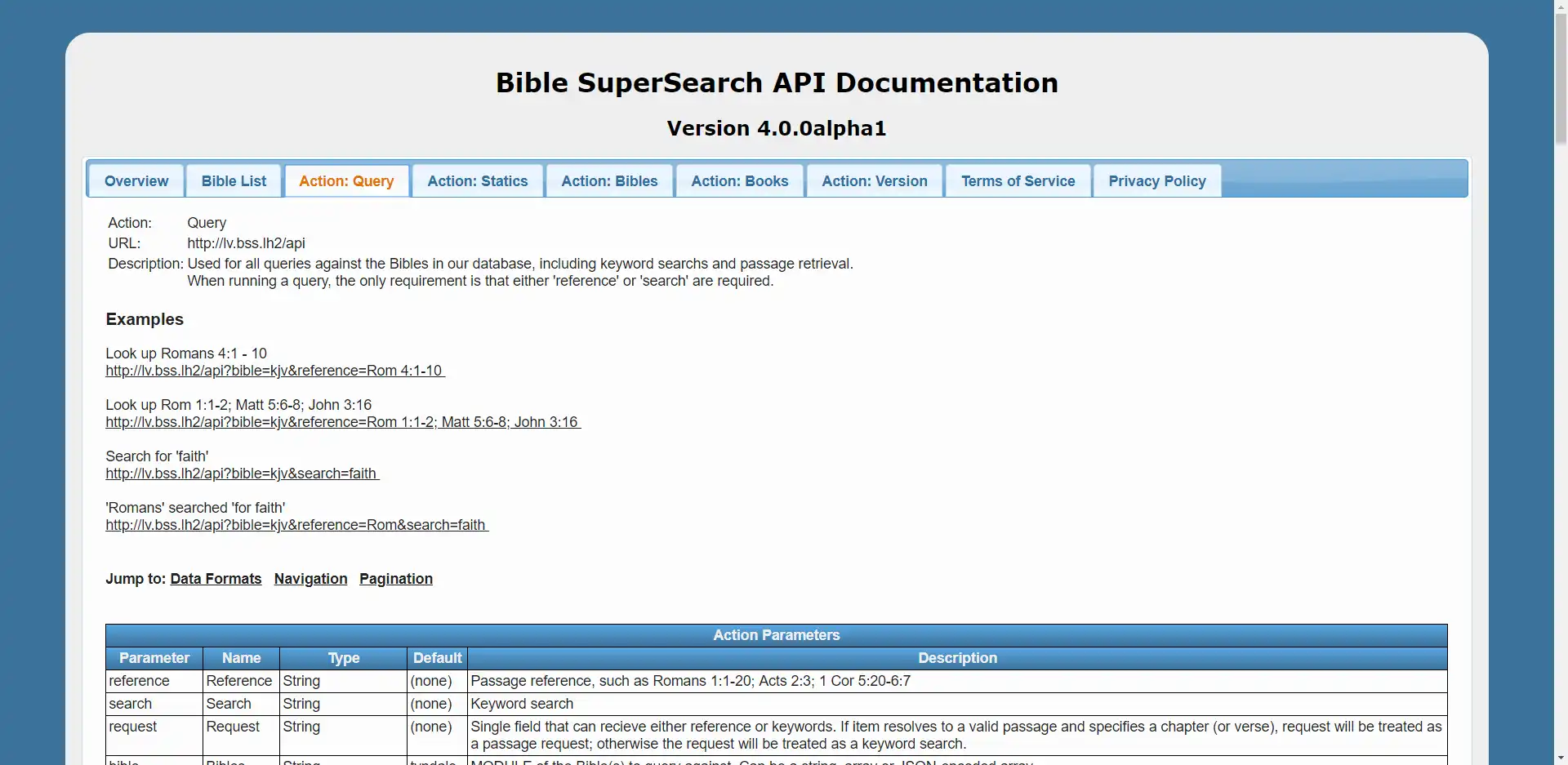 Download web tool or web app Bible SuperSearch