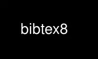 Run bibtex8 in OnWorks free hosting provider over Ubuntu Online, Fedora Online, Windows online emulator or MAC OS online emulator