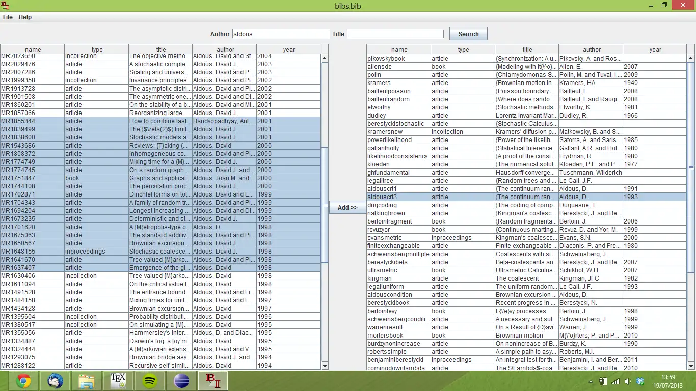 Download web tool or web app Bibtex Import