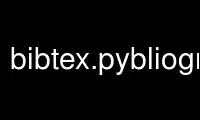 Run bibtex.pybliographer in OnWorks free hosting provider over Ubuntu Online, Fedora Online, Windows online emulator or MAC OS online emulator