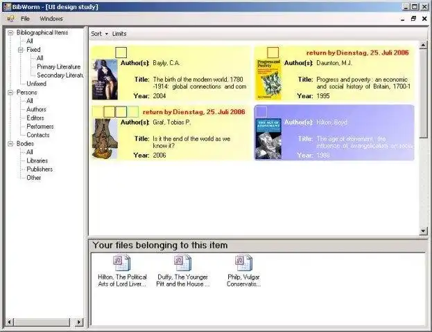 Download web tool or web app BibWorm
