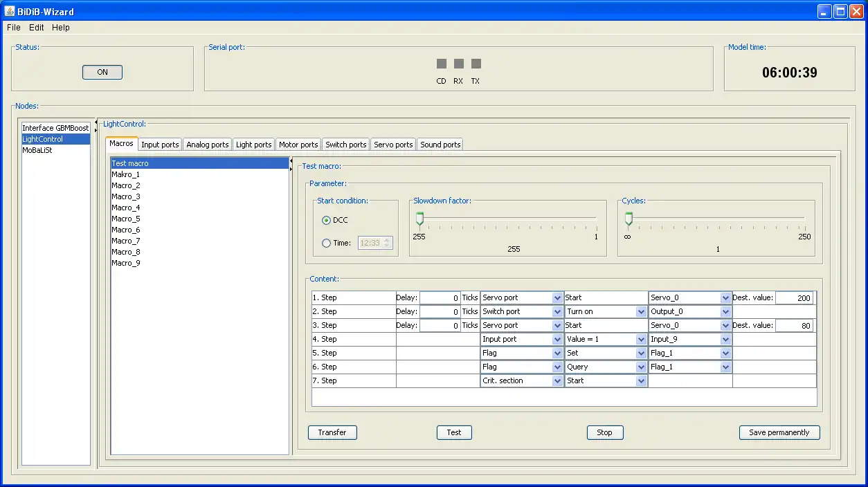 Download web tool or web app BiDiB-Wizard