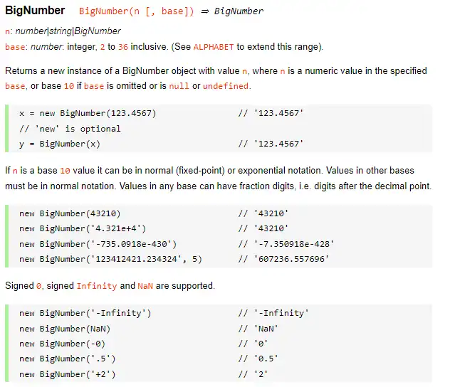 웹 도구 또는 웹 앱 bignumber.js 다운로드