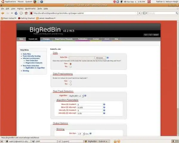 Download web tool or web app BigRedBin