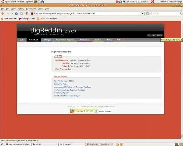 Download web tool or web app BigRedBin