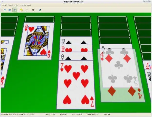 Download web tool or web app Big Solitaires 3D