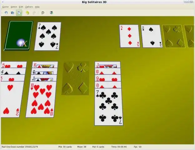 Web ツールまたは Web アプリ Big Solitaires 3D をダウンロードして、Linux でオンラインで実行します