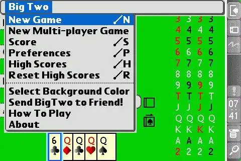 Download web tool or web app BigTwo for Palm OS v2 to run in Windows online over Linux online