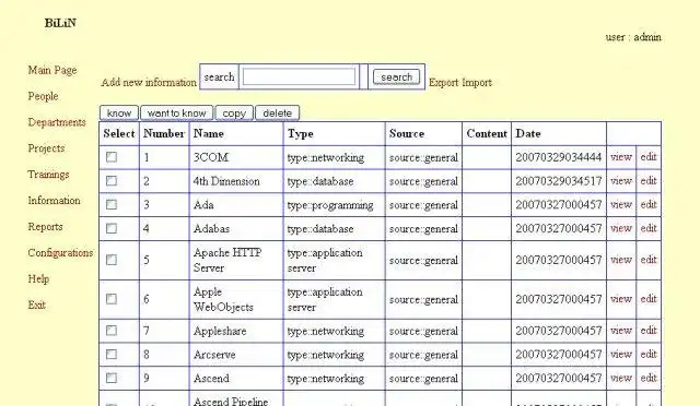 Download web tool or web app bilin Information/Knowledge Management