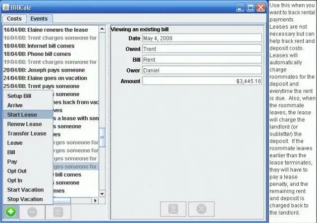 Download web tool or web app BillCalc