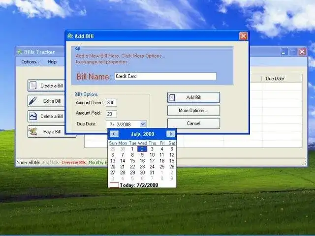 Download web tool or web app Bills Tracker