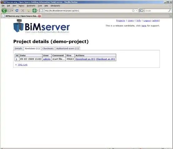 ดาวน์โหลดเครื่องมือเว็บหรือเว็บแอป bimserver.org