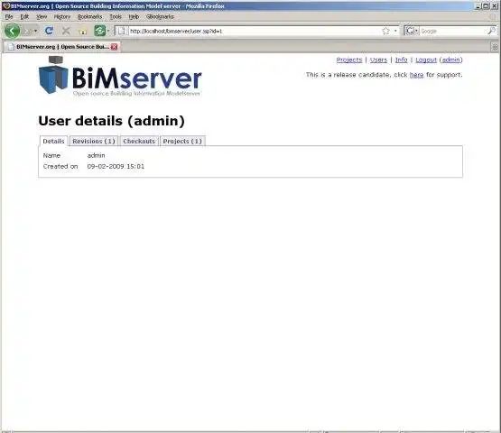 Download web tool or web app bimserver.org