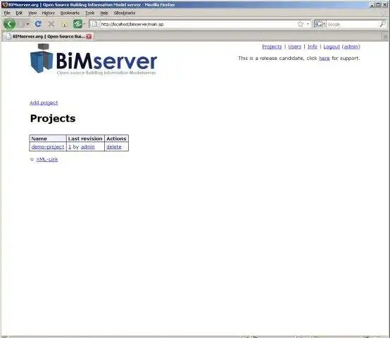 Завантажте веб-інструмент або веб-програму bimserver.org