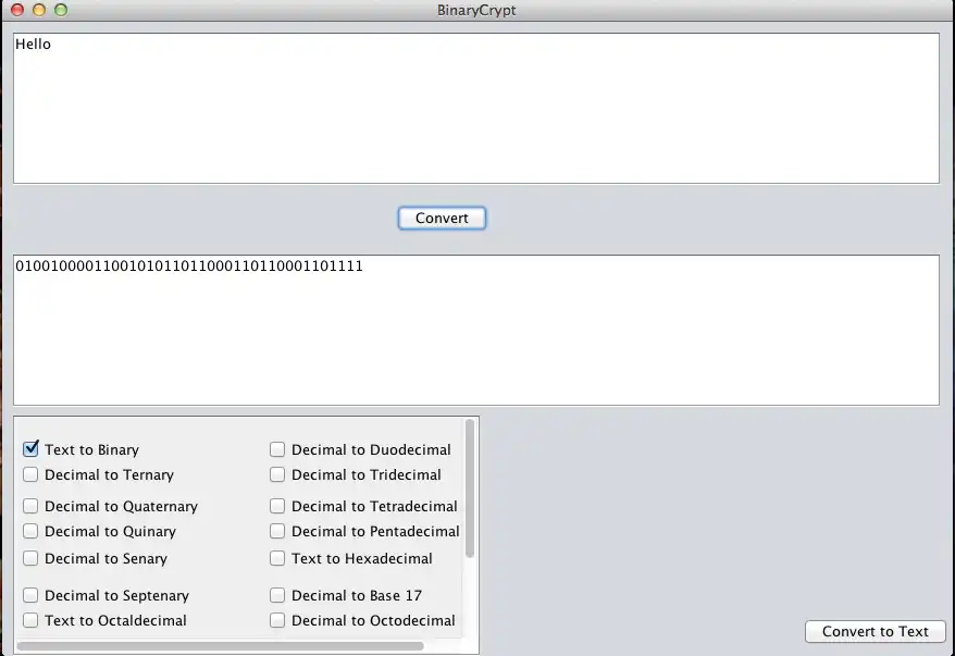 Téléchargez l'outil Web ou l'application Web BinaryCrypt pour l'exécuter sous Linux en ligne