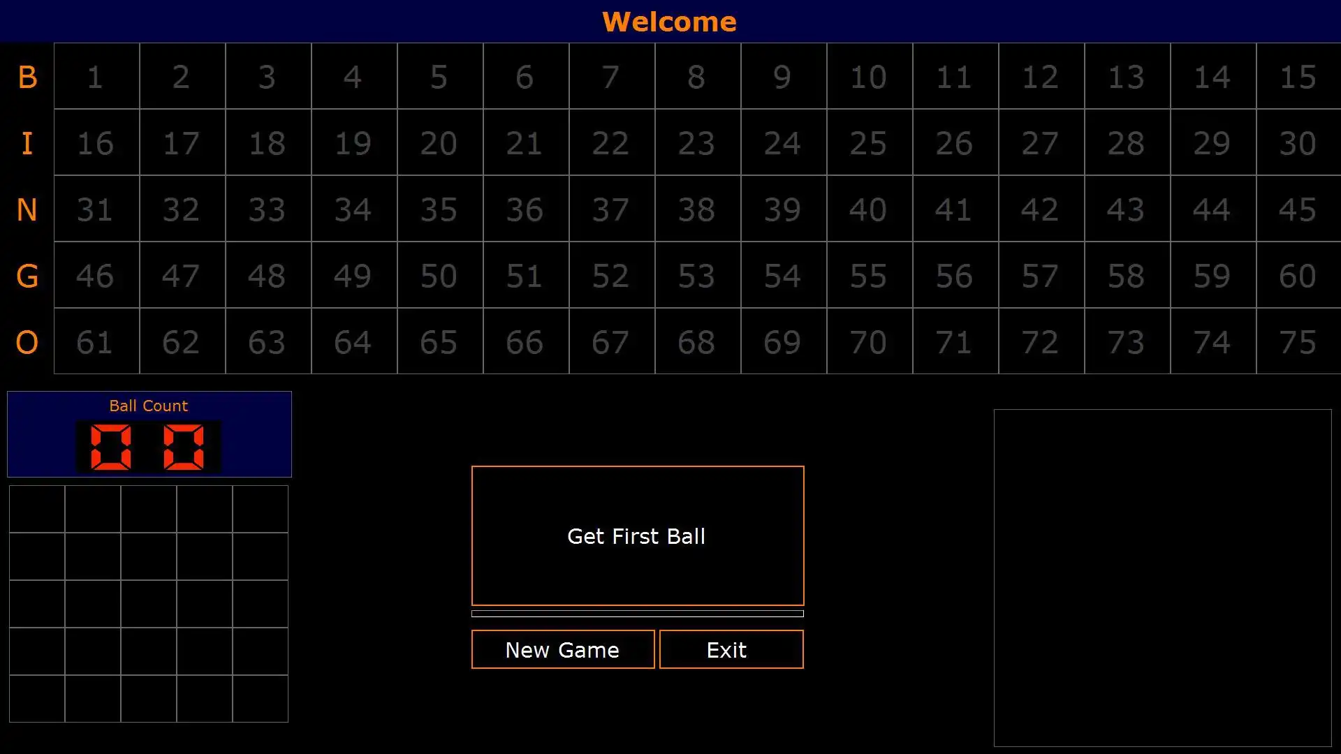 Download web tool or web app Bingo Board, Caller,  Card Printer to run in Windows online over Linux online