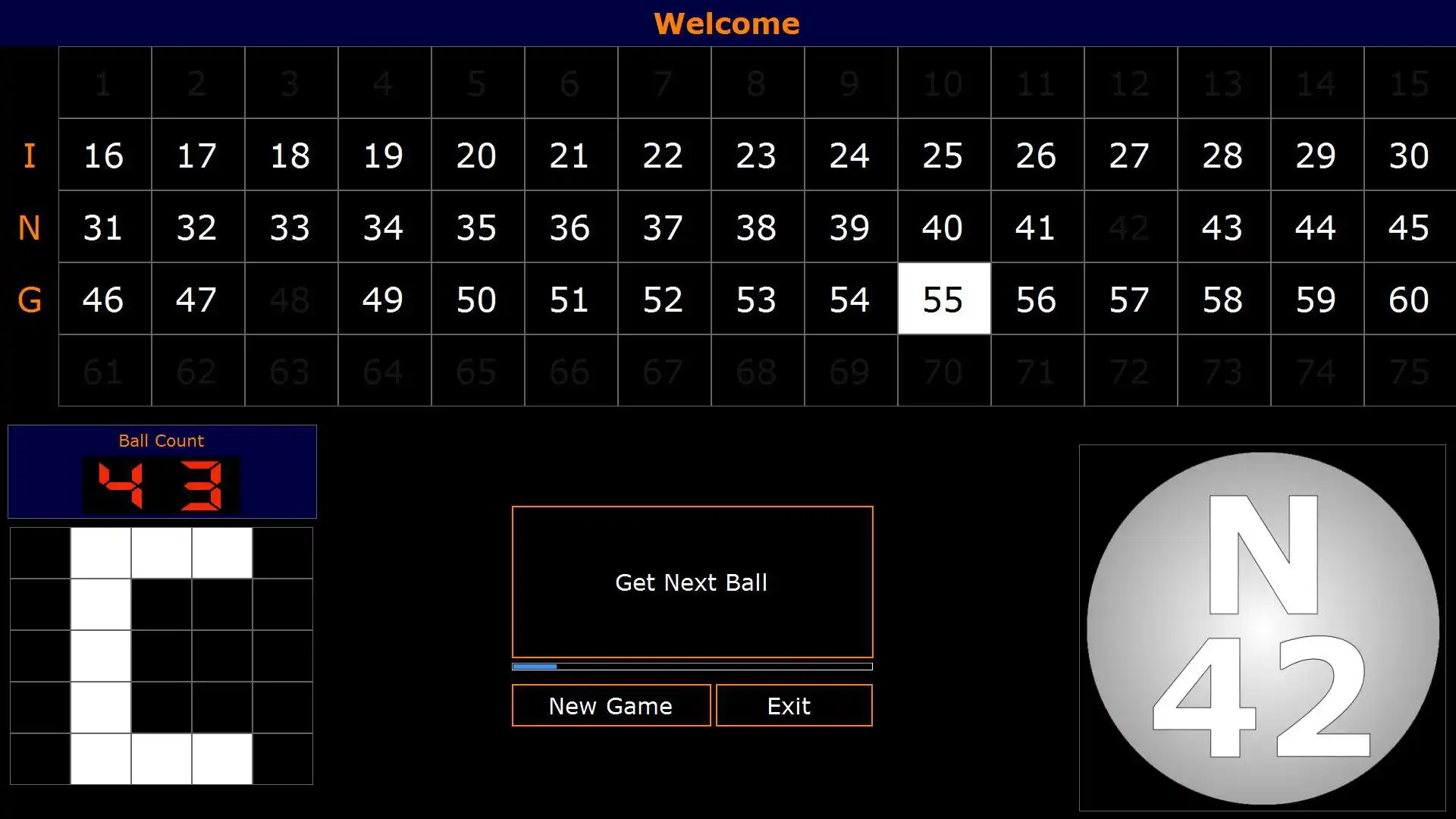 Download web tool or web app Bingo Board, Caller,  Card Printer to run in Windows online over Linux online