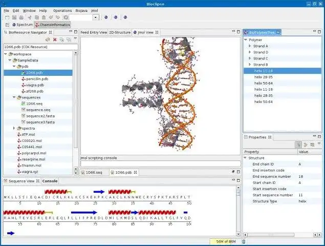 Web ツールまたは Web アプリ Bioclipse をダウンロード