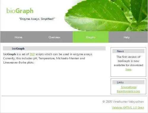 Download web tool or web app bioGraph