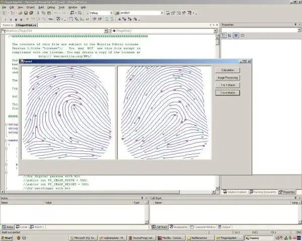 Download de webtool of web-app Biometrische SDK