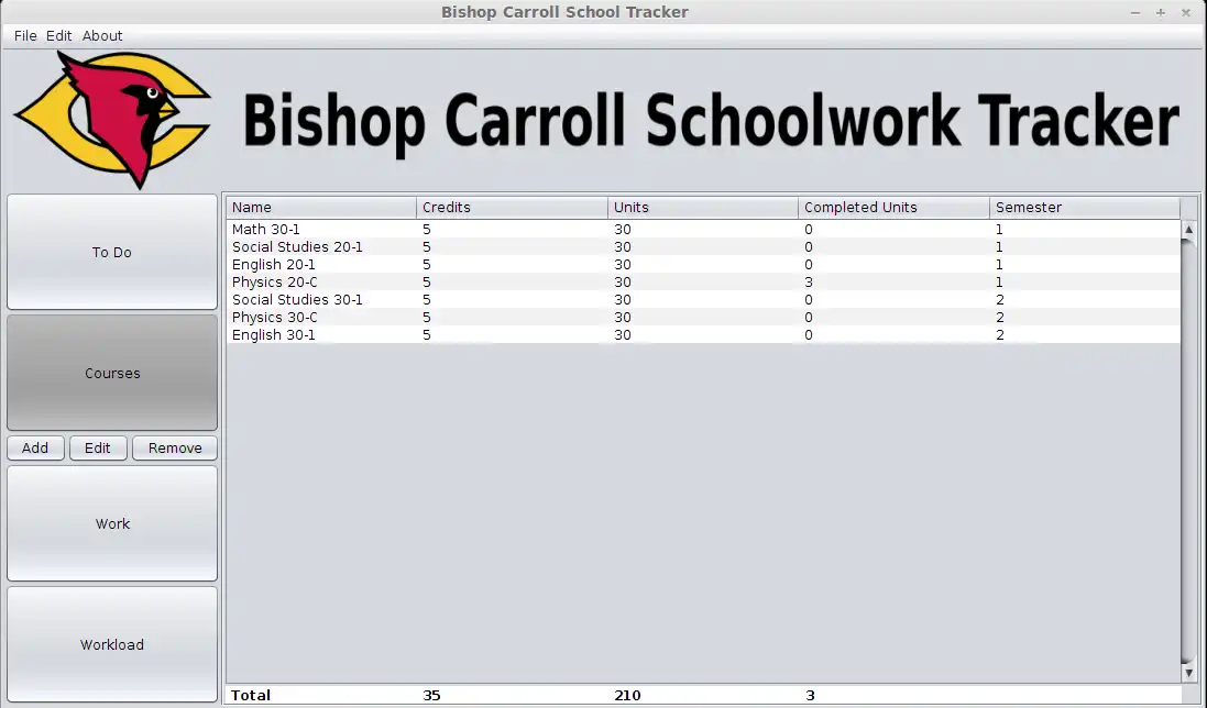 Download web tool or web app Bishop Carroll School Tracker