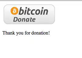 Download web tool or web app Bitcoin donation button and script