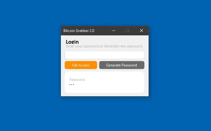 Download web tool or web app Bitcoin Graber