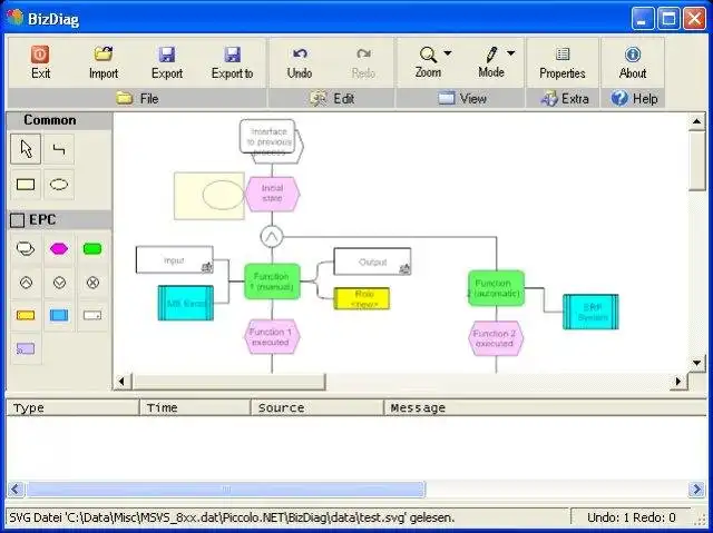 WebツールまたはWebアプリBizDiagをダウンロードする