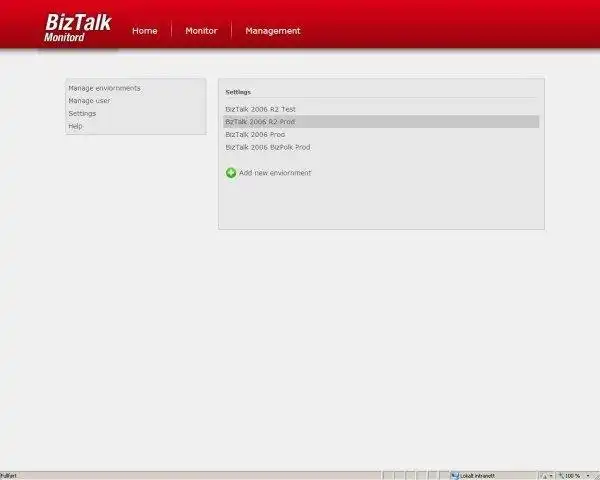 WebツールまたはWebアプリをダウンロードするBizTalkMonitored