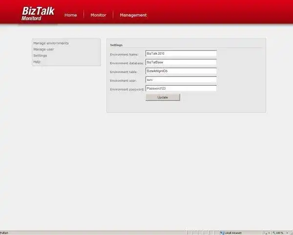 웹 도구 또는 웹 앱 BizTalk Monitord 다운로드