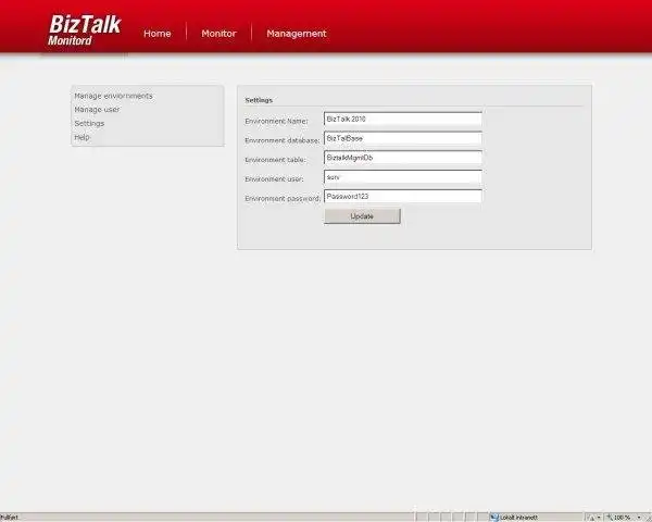 WebツールまたはWebアプリをダウンロードするBizTalkMonitored