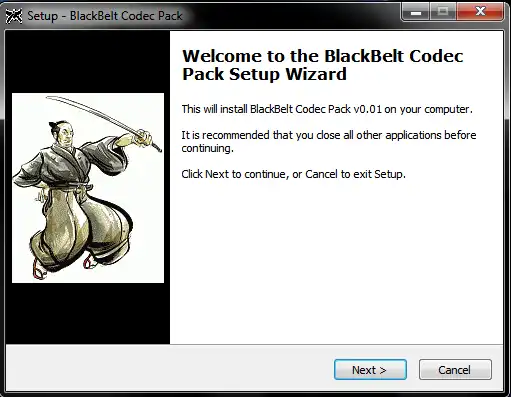 Laden Sie das Web-Tool oder die Web-App BlackBelt CodecPack herunter