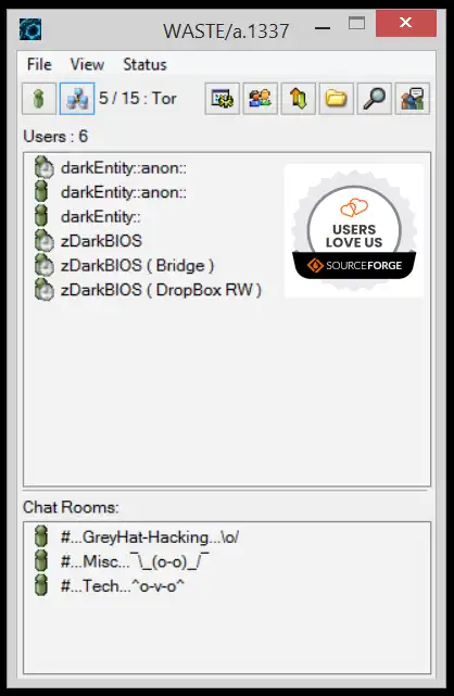 वेब टूल या वेब ऐप ब्लैकबेल्ट WASTE डाउनलोड करें - ipv4/Tor/i2p + AI+VoIP