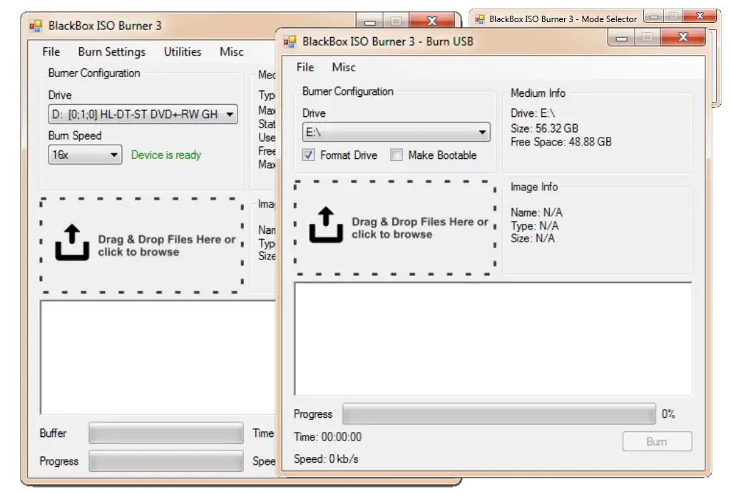 Mag-download ng web tool o web app BlackBox ISO Burner