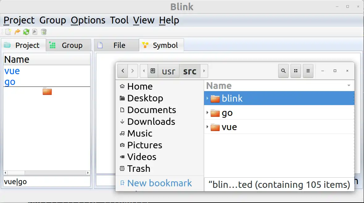 Download web tool or web app blink code search