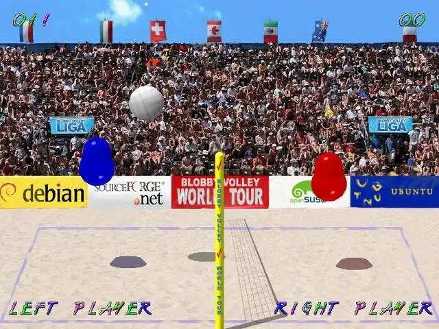 Pobierz narzędzie internetowe lub aplikację internetową Blobby Volley 2, aby uruchomić w systemie Windows online przez Linux online