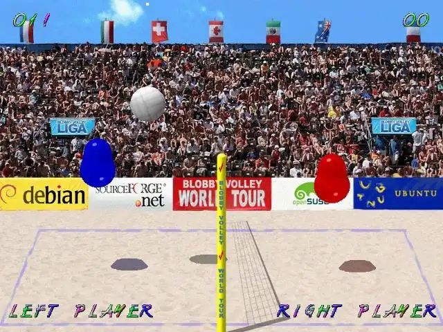 Unduh alat web atau aplikasi web Blobby Volley 2 untuk dijalankan di Windows online melalui Linux online