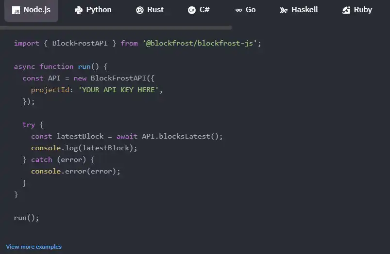 Download webtool of webapp blockfrost-python