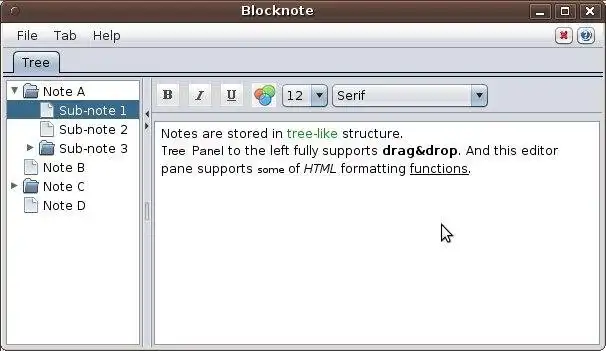 웹 도구 또는 웹 앱 BlockNote 다운로드