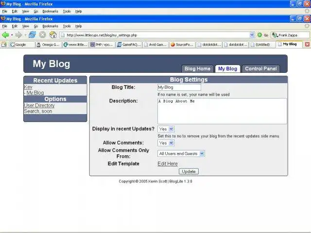 Download web tool or web app BlogLite