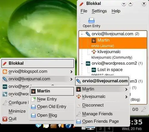 Download web tool or web app Blokkal - an Extendable Blogging Client