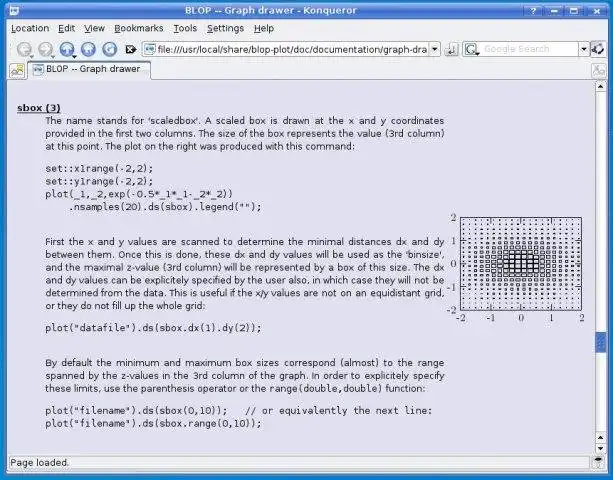 Web ツールまたは Web アプリをダウンロード BLOP - LaTeX 指向のプロッター