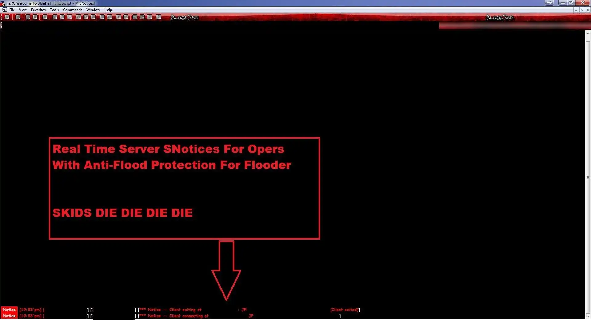 Download web tool or web app BlueHell mIRC Script