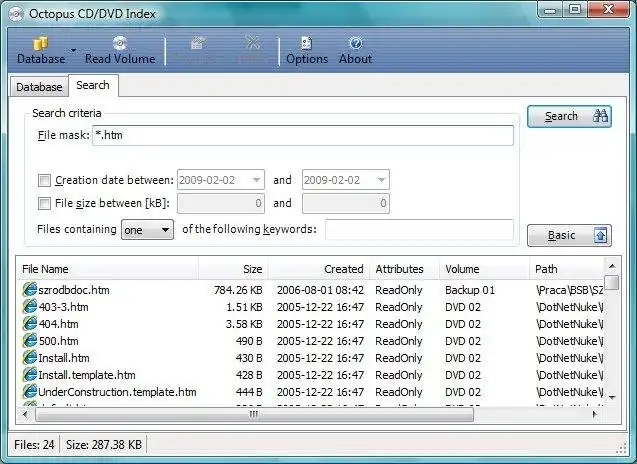 Download web tool or web app Blue Mirror DVD/CD Indexer